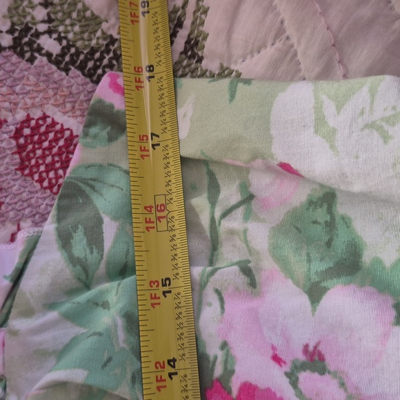 Torrid 0 Pink and Green Floral Sleeveless Sundress Pockets Smocked Back Large - Picture 9 of 11